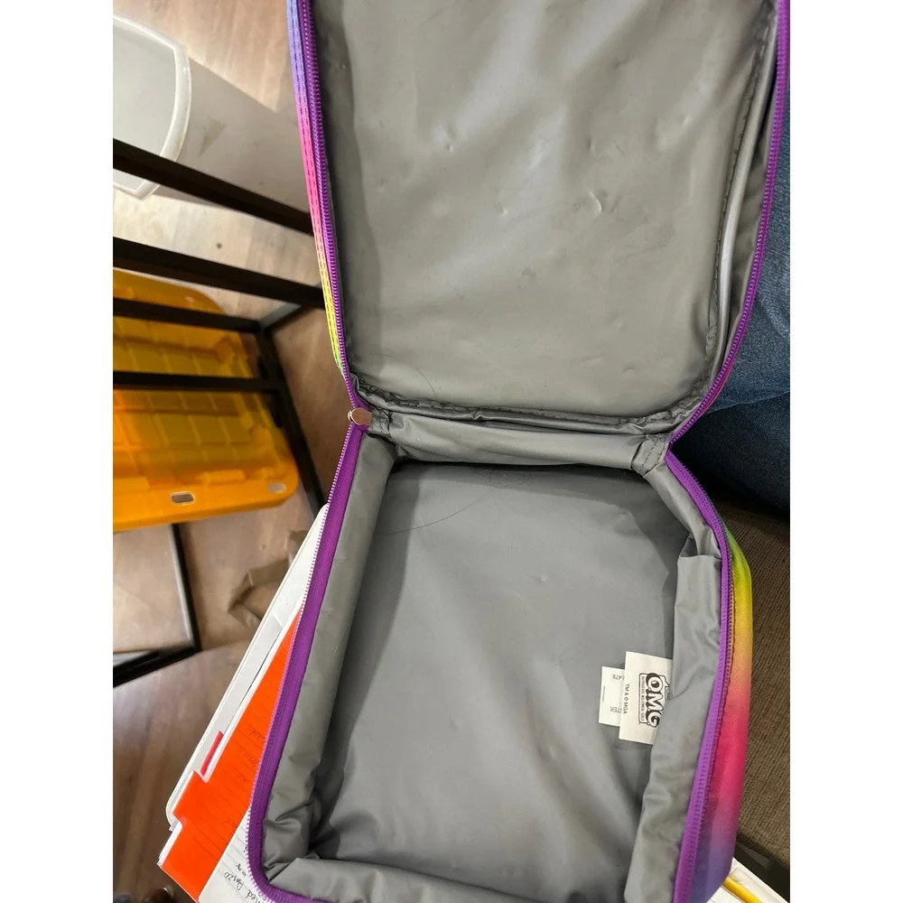 LOL‎ Surprise OMG Girls Insulated Lunch Box Pink Purple Rainbow Travel Bag